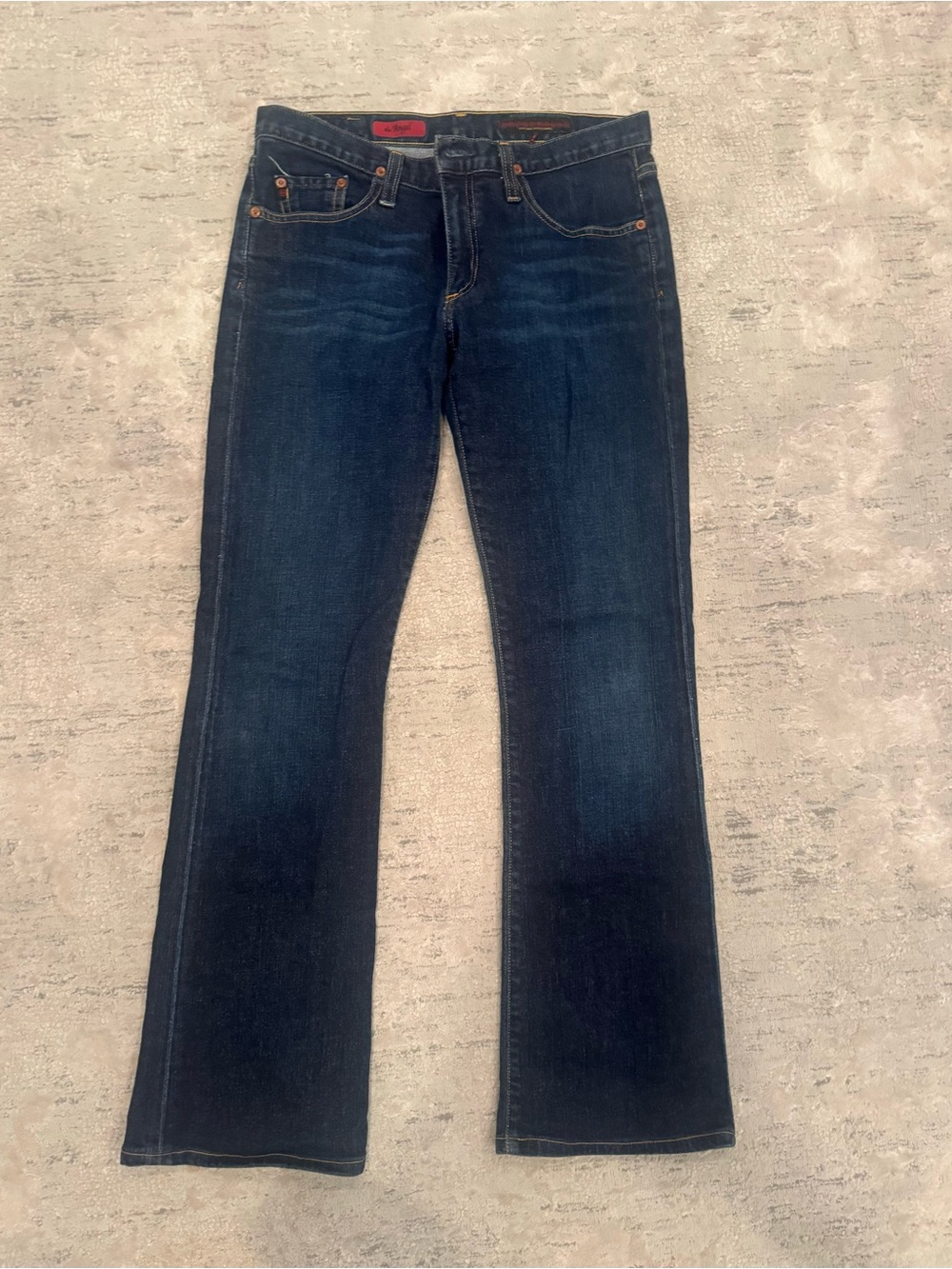 Dark Wash Straight-Leg Jeans